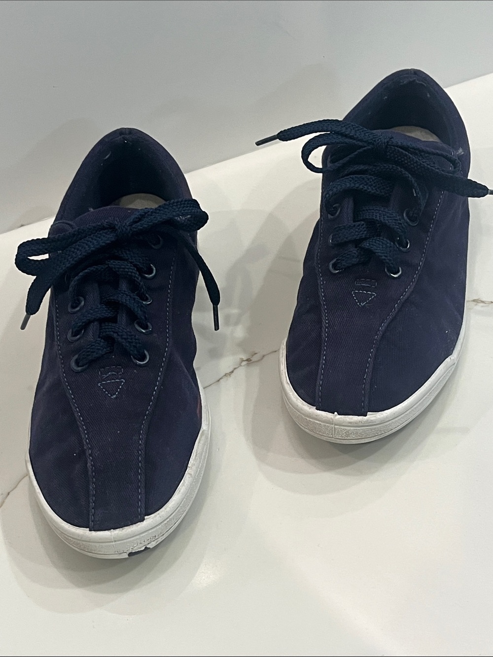 Easy Spirit Anti-Gravity Ladies Navy Lace-Up Sneakers Sz 6